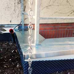 Abgekantete Bleche installiert